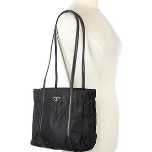 Prada Tessuto Shoulder Bag - Nylon and Leather